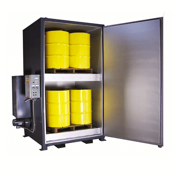 Electric Drum & Tote Heaters Our Drum Ovens Will Precisely Heat up to 32 Drums or 8 Totes